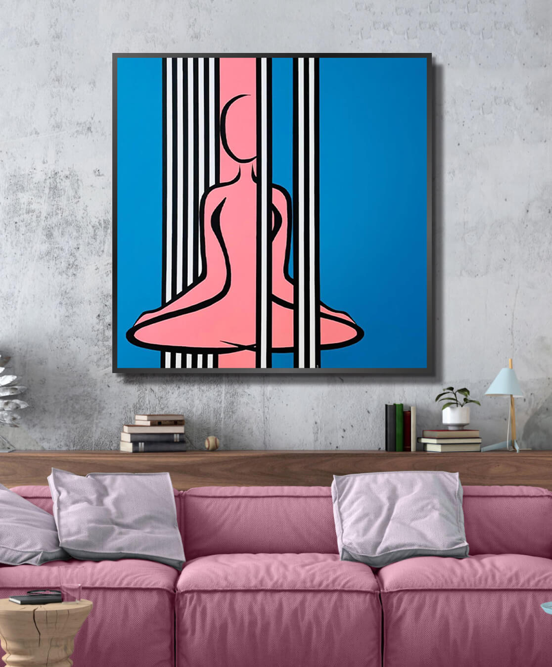 Méditation- signé par l'artiste Ghita BNN.